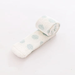 Polka Dot Thigh High Socks Warm Fuzzy Over The Knee Socks Women's Stockings