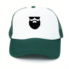Breathable Mesh Cap Beard Men's Baseball Cap Outdoor Casual Sports Hat