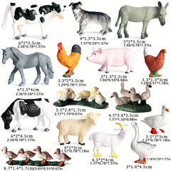 15pcs Farm Animal Simulation Models for Children's Science Development