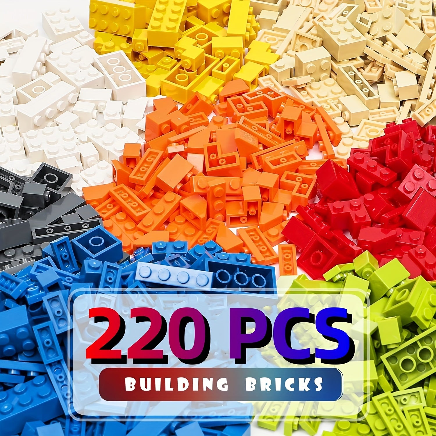 220pcs Small Grain Building Blocks Educational Assembly Building Toys