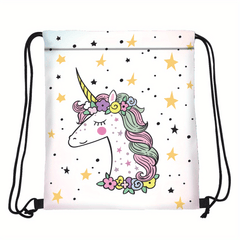 Cartoon Drawstring Bundle Backpack Waterproof Storage Bag