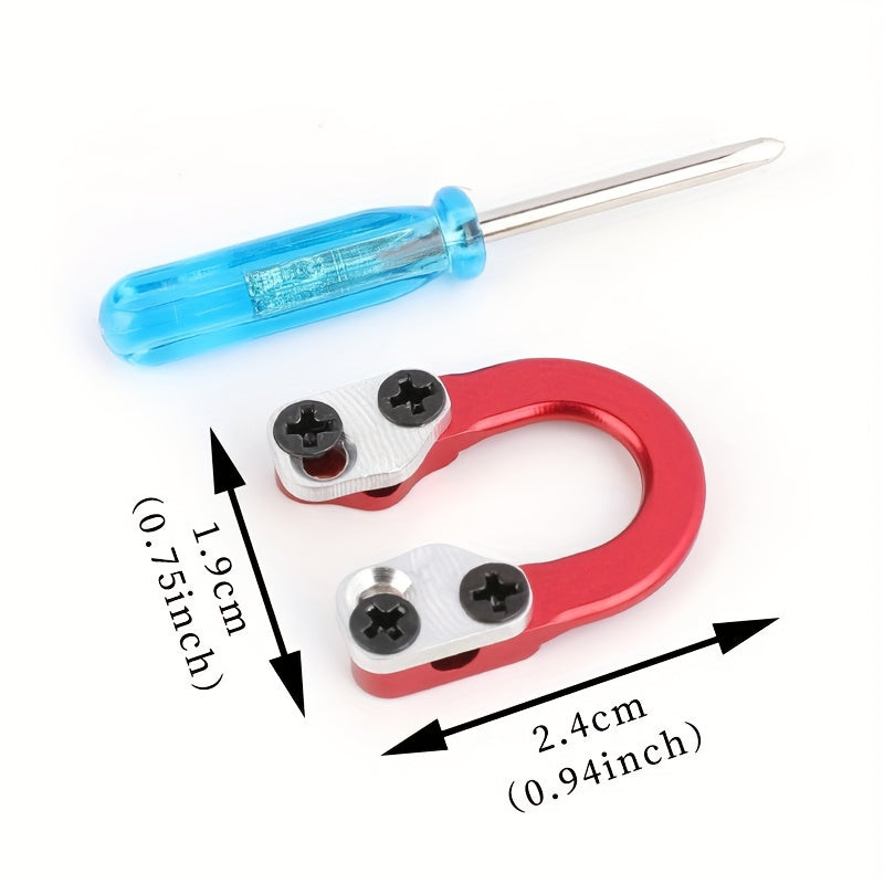 Red Metal D Loop Release Bow String Nock Ring Buckle