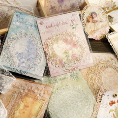 Flower Opening Period Lace Retro Floral Journal Sticky Note