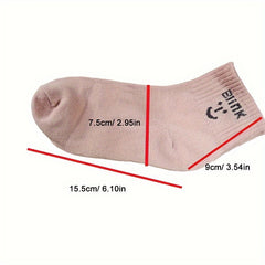 Cartoon Bear Print Socks - Comfy & Breathable Women's Mid Tube Stockings
