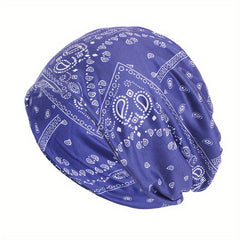 Paisley Print Beanies Unisex Turban Cap Hip Hop Skull Cap