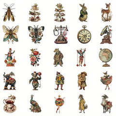 50pcs Animal Stickers Waterproof Vinyl Sticker for Water Bottle Laptop