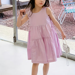 Girl's Sleeveless Princess Dress Breathable for Summer