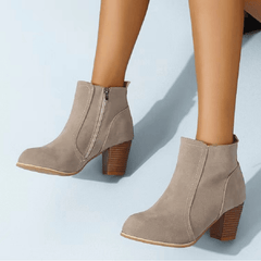 Women's Chunky Heel Ankle Boots High Heel Short Boots