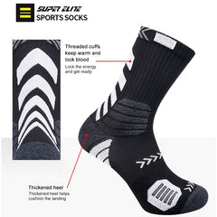 Men's Compression Athletic Crew Socks for Running Hiking Football Basketball