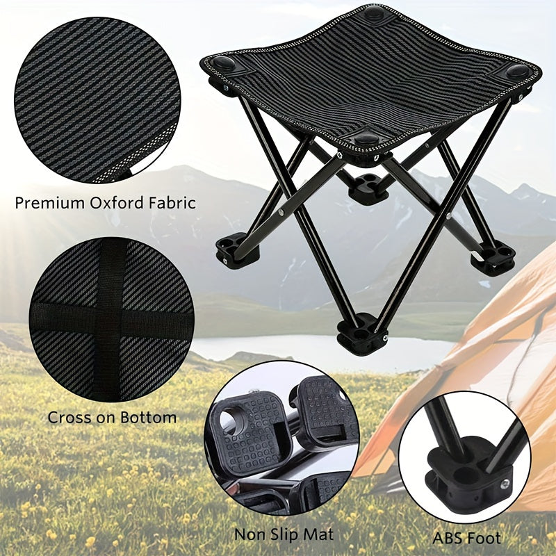 Portable Folding Stool for Camping Fishing Travel Hiking Garden Beach