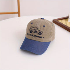 Kids Vintage Car Pattern Baseball Cap for Boys Girls