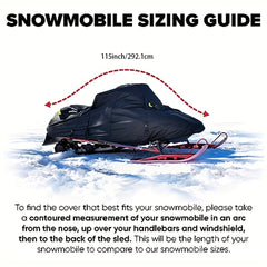 Waterproof Snowmobile Storage Cover Universal Fit 420D Oxford Fabric