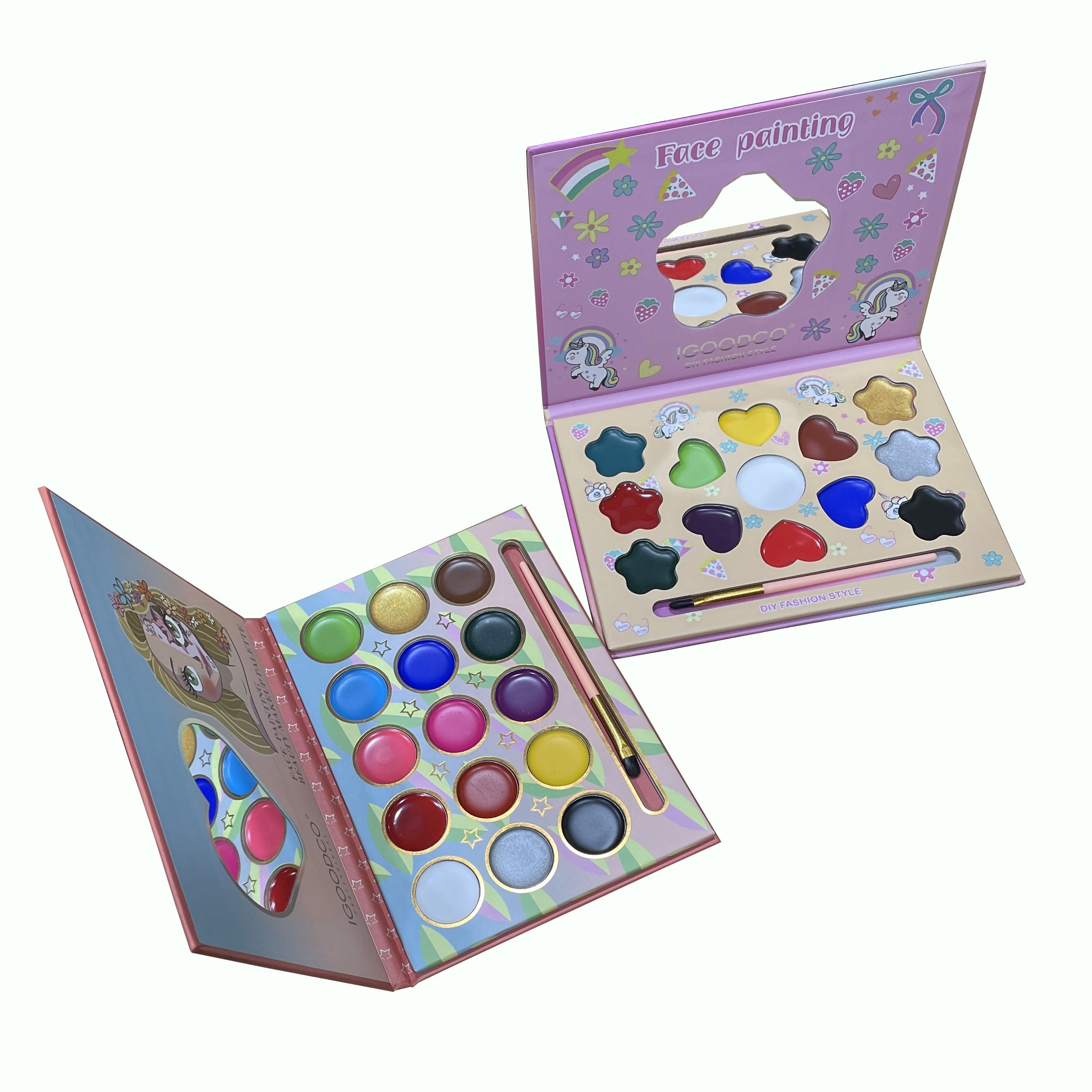 Halloween Multicolor Eyeshadow Palette Waterproof Body Paint