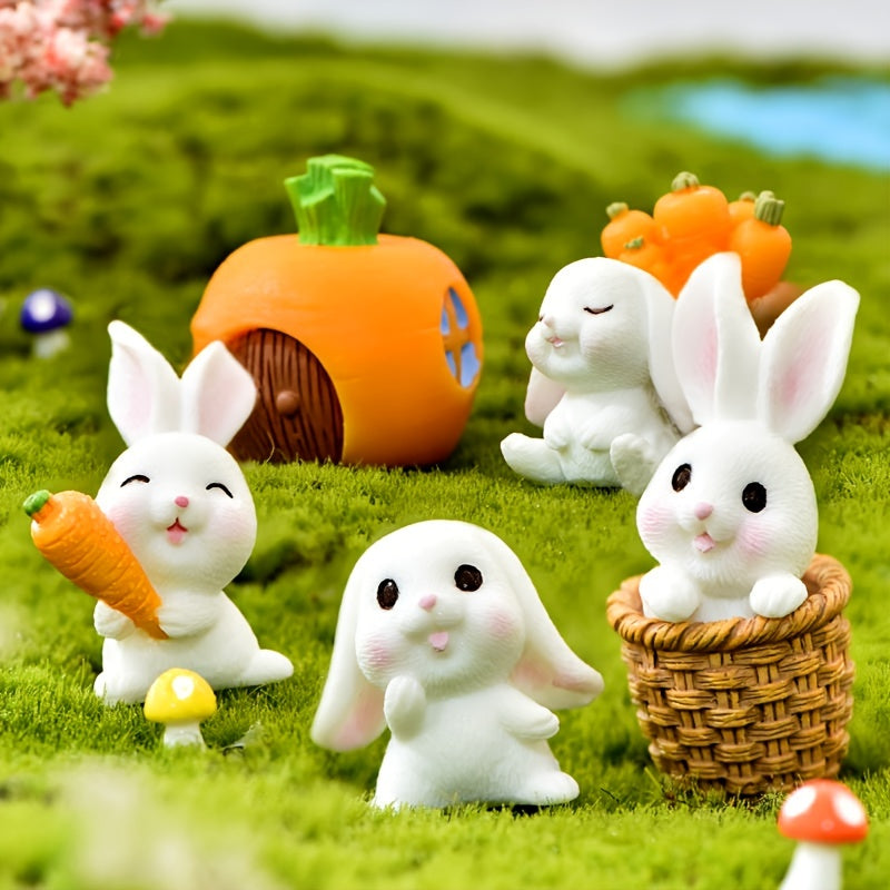 4pcs Little Rabbit Table Decoration Ornaments for Easter Party