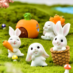 4pcs Little Rabbit Table Decoration Ornaments for Easter Party