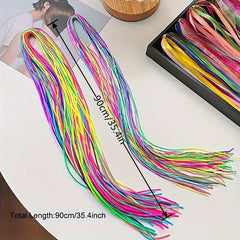 10pcs Colorful Hair Ties Woven Hair Styling Accessories For Kids