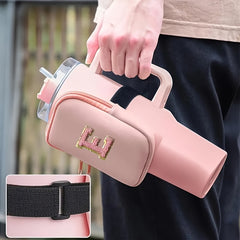 Water Bottle Tying Pouch Bag Sports Storage Bag 26 Letters Printed