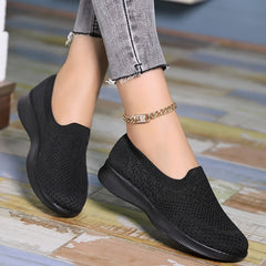 Women's Breathable Slip-on Walking Shoes Mesh Sneakers Non-slip