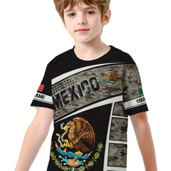MEXICO 3D Print Boys' Summer Sports T-shirt