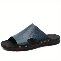 Men's Non Slip Slides Wear Resistant Comfy Beach Shoes Summer