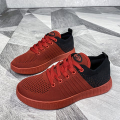 Men's Breathable Slip On Knit Sneakers Casual Outdoor Walking Shoes
