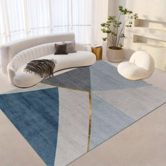 Large Area Rug Living Room Modern Crystal Velvet Non-slip Soft Comfortable Mat