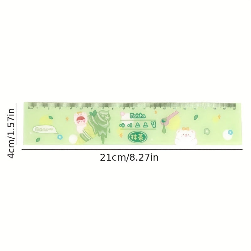 Cartoon Acrylic Ruler Student Office Drawing Measuring Ruler