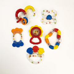6pcs Baby Rattle Toy Cartoon Changing Novelty Rattle Toy Gift