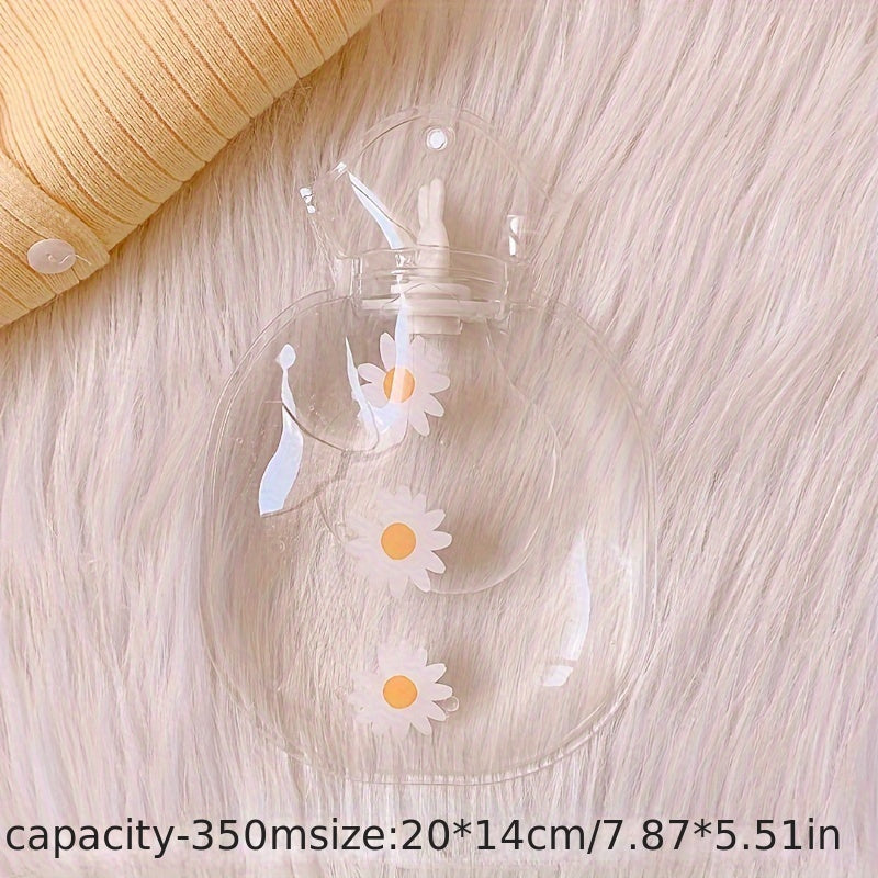 Cartoon Transparent Hot Water Bag Girly Portable Water-filled Hot Water Bottle