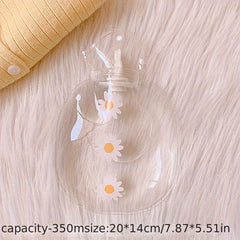 Cartoon Transparent Hot Water Bag Girly Portable Water-filled Hot Water Bottle