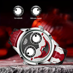 LIGE Fun Boys Watch Classic Clown No Pointer Student Quartz Watch Men