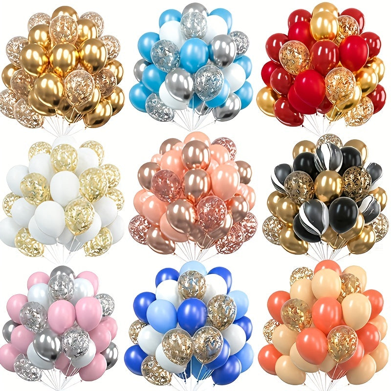30pcs Colorful Paper Balloons Matte Latex Balloons Party Decoration