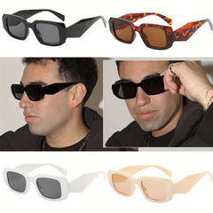 Men's Vintage Square Frame Polarized Sunglasses UV Protection