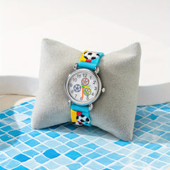 Kids Light Football Sports Quartz Watch