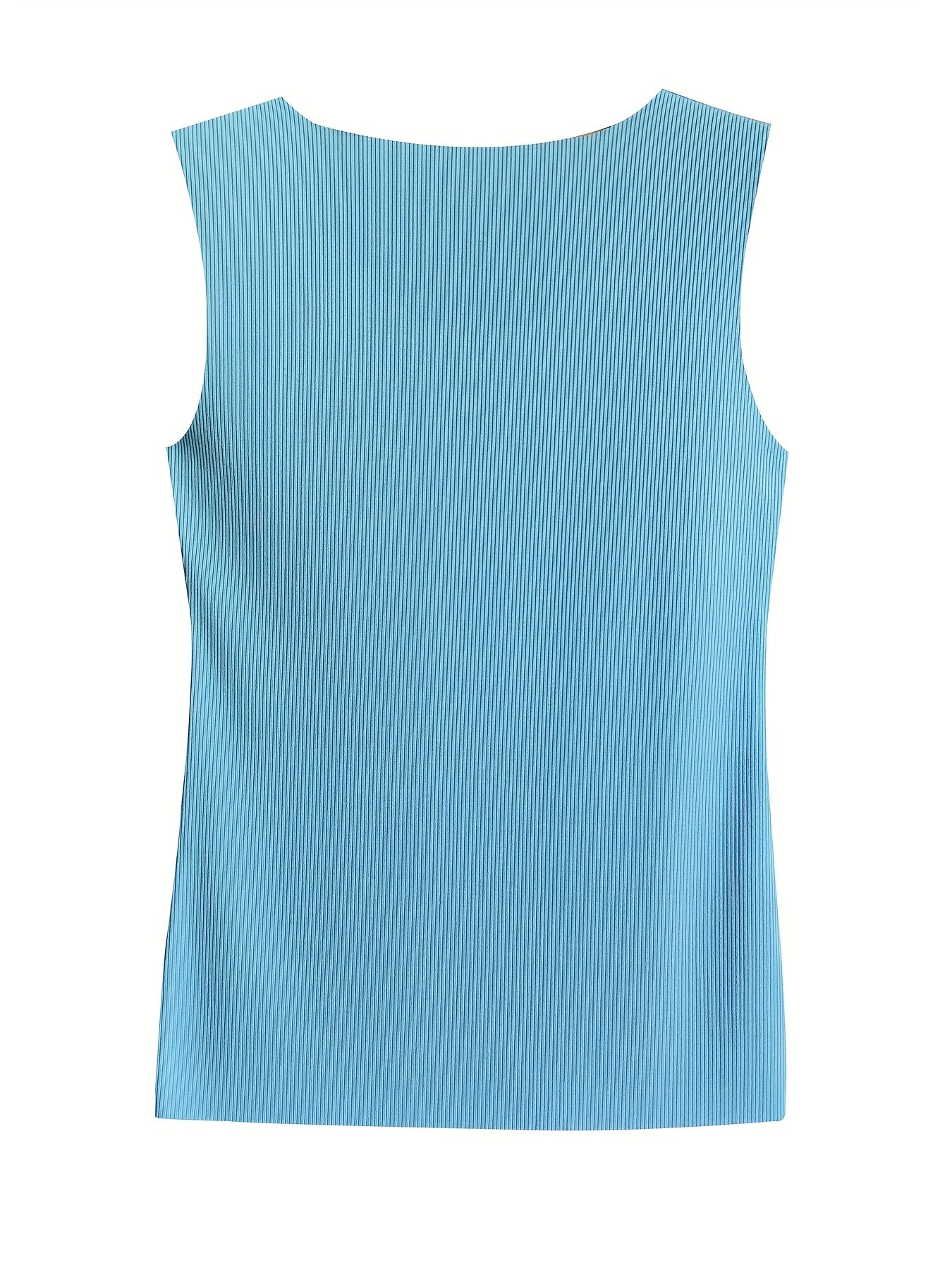 Button Front Sleeveless Tank Top Women's Summer Casual Top