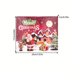Golden Christmas Countdown Calendar DIY Bracelet Advent Set