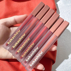 Pink Satin Lip Glaze Velvet Matte Brightening Lipstick