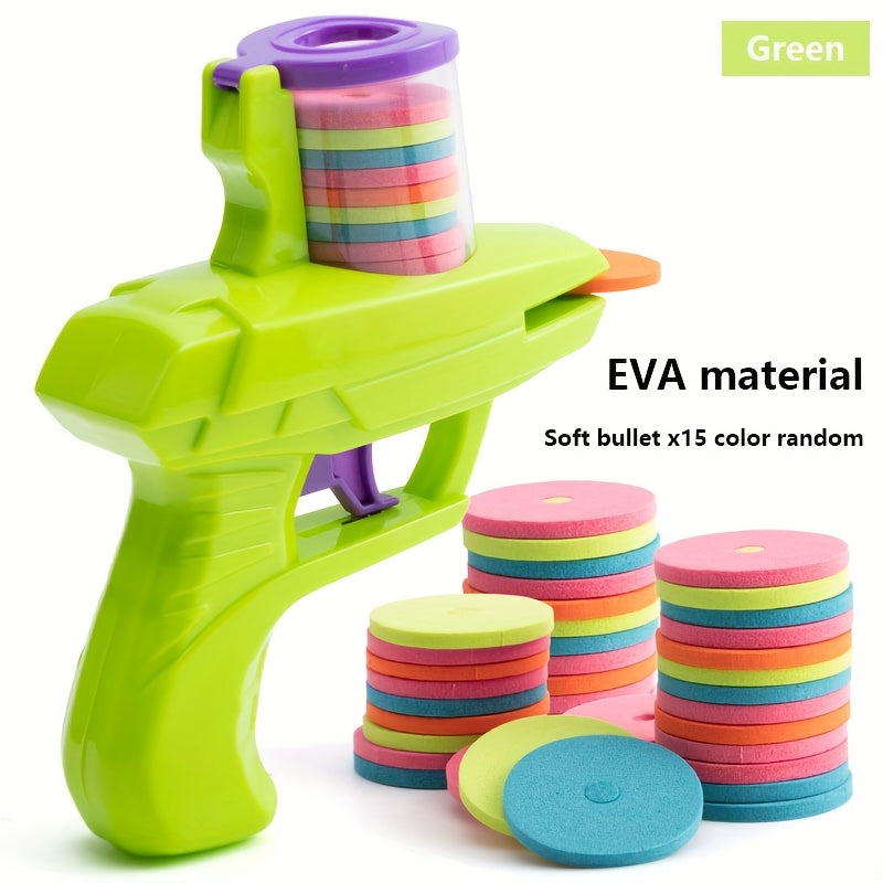 Foam Flying Saucer Launcher Toy Handheld for Indoor & Outdoor Games