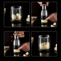 2pcs Portable Manual Garlic Press Stainless Steel Masher Camping Beater