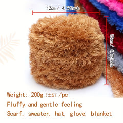 Mink Fleece Yarn Soft Yarn for DIY Knitting Crochet Hand-knitted