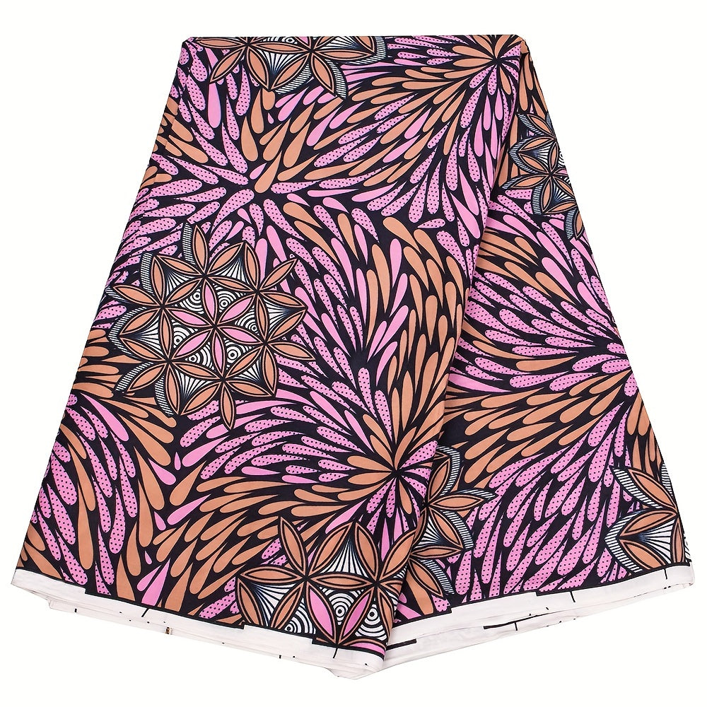 African Ethnic Wax Dye Printing Fabric Full Polyester Double Sided Print Cloth