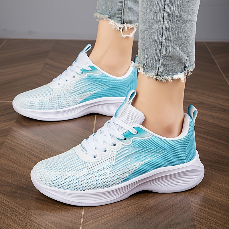 Women's Gradient Soft Running Shoes Wear Resistance Non Slip Sneakers