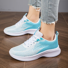 Women's Gradient Soft Running Shoes Wear Resistance Non Slip Sneakers