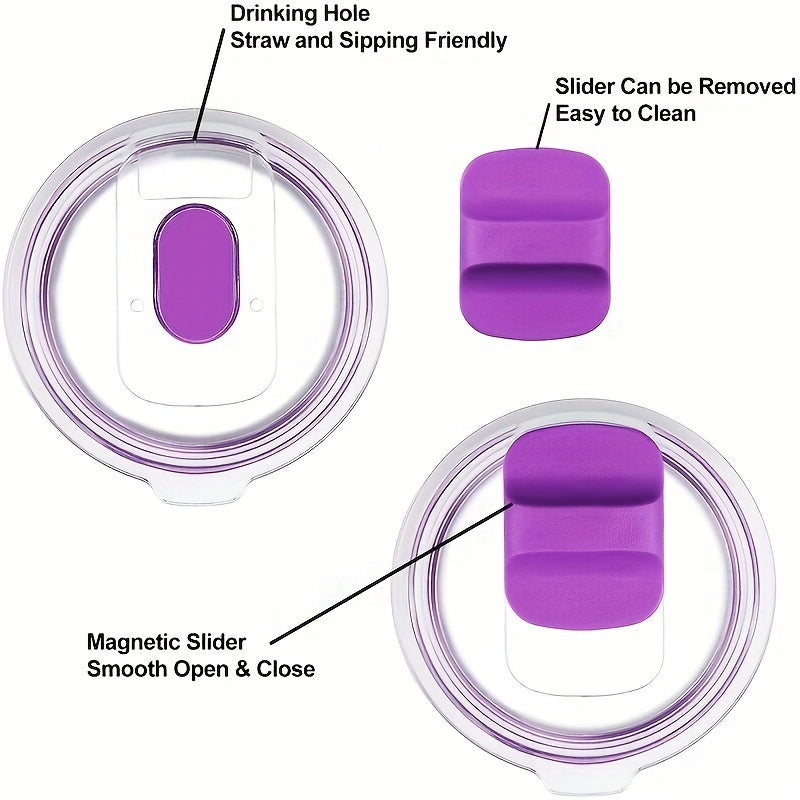 Spill Proof Magnetic Lid for 20oz 30oz Bottles & Tumblers