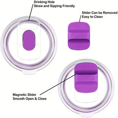 Spill Proof Magnetic Lid for 20oz 30oz Bottles & Tumblers