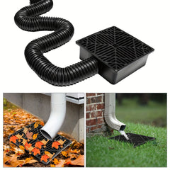 Flexible Downspout Extension Kit - Outdoor Gutter Downspout Extender