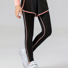 Girls Base Layer Yoga Pants Soft Comfortable Leggings For Kids