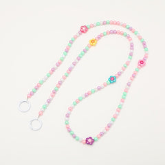 Tulip Flower Beads Cross Chain Freshy Bag Shoulder Strap