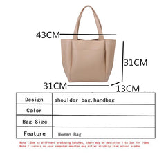 Women Leather Shoulder Bag Casual Tote Messenger Bag