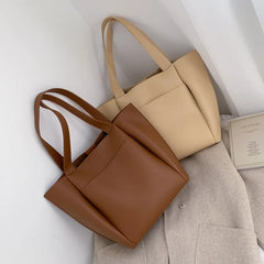 Women Leather Shoulder Bag Casual Tote Messenger Bag